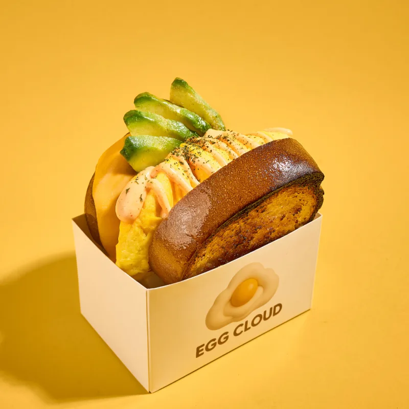 The Avo Cloud egg sandwich with avocado